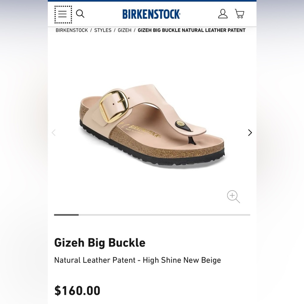 Birkenstock Cream and Gold Sandals with Contoured Footbed